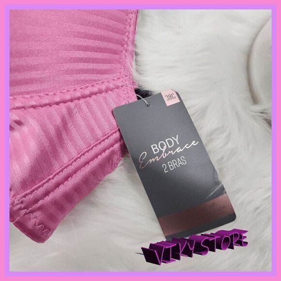 NWT 💖 Lift Your Style: Body Embrace {Push Up} Bra 2 Pack, Size 38C 💼 NWT - Picture 6 of 8